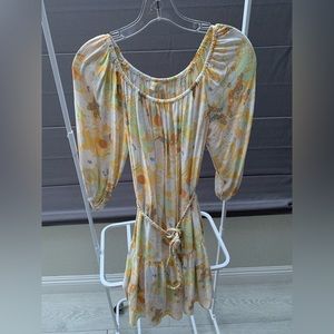 Cynthia Rowley tunic yellow dress